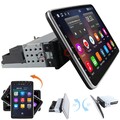 Autoradio 10.1 Zoll Android 13 1 DIN mit GPS Navi WiFi BT Rotatable Touch Screen