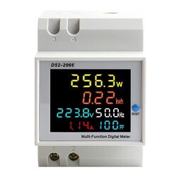 230V LCD Wechselstromzähler Stromzähler Geeicht Für DIN Hutschiene  100A AC DHL