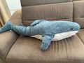 IKEA Spielzeug Stofftier Kuscheltier Plüschtier Hai Groß 1m