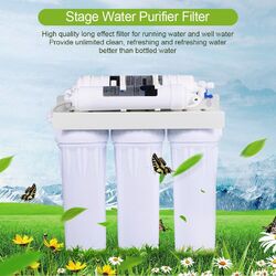 5 Stufen Umkehrosmose Anlage Trink Wasserfilter Energetisierer +Ersatz Filterset