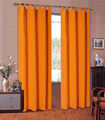 Vorhang blickdicht matt Schal, Orange Schlaufen, 245x140 aus Microsatin