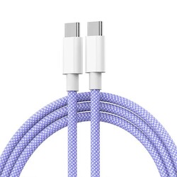Typ-C auf USB-C 60W Schnellladekabel für iPhone 15 Android Samsung