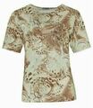 HAJO - Joy Of Life Damen T-Shirt Kurzarm braun beige mint Gr. XL