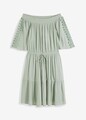 Neu Carmen-Kleid mit Spitze Gr. 54 Mint Damen 3/4 Arm Sommerkleid