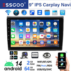2+64GB Android 14 Autoradio Carplay GPS Navi RDS BT KAM Für Fiat Bravo 2007-2012