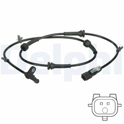 DELPHI ABS Sensor Raddrehzahl SS20676 für J10 QASHQAI NISSAN 1 VAN JJ10E NJ10