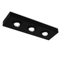 LED Deckenleuchte 3 Flammig Deckenlampe Schwenkbar CTS 38,5cm Metall Schwarz