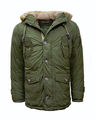 Young & Rich Herren Winter Jacke Outdoor Designer Parka Mantel Kapuze Steppjacke