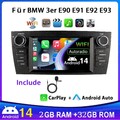Für BMW 3er E90 E91 E92 E93 2+32G Android 14 Autoradio GPS RDS Carplay Bluetooth
