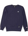 STARTER Herren BLACK LABEL Sweatshirt Pullover Medium Navy Blau Baumwolle DF28