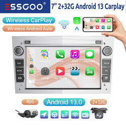 DVR 32G Android 13 Autoradio Carplay GPS Kam Für Opel Zafira B Corsa C D Astra H