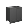 Spülenunterschrank Vicco Fame-Line 80 cm mit Regal, AP Anthrazit