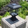 Solarpfosten, Zaunpfosten, Solarleuchte für Veranda, Geländer, Terrasse,