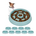 10 x Anti Schling Napf Hundenapf langsam fressen Hundeschüssel 550 ml Futternapf