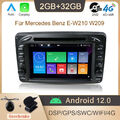 Android 12 Autoradio GPS DVD 2 Din Für Mercedes Benz CLK W209 W203 W463 BT DAB 