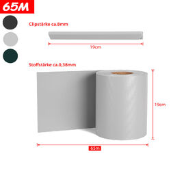 PVC Sichtschutzmatte Sichtschutzfolie Sichtschutz Zaunfolie für Balkon + Clips