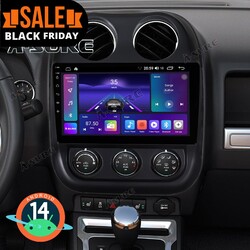 10.1" 32GB Android14 Autoradio CarPlay GPS Navi FM BT Für Jeep Compass 2010-2016