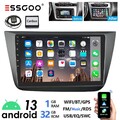 9" 32G Android 13 Carplay Autoradio GPS Navi Für Seat Altea 2004-15 Toledo 04-09