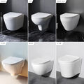 Wand WC Spülrandlos Hänge Toilette abnehmbarer WC Sitz mit Softclose AM.PM