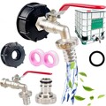 IBC Adapter S60x6 Distanzstück 1000L Wassertank Zubehör für Regentonne 3/4 Zoll