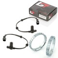 2x ABS-Sensor und ABS-Ring Set Vorderachse Drehzahlregler für OPEL MERIVA