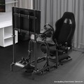 Mokapit Rennsimulator Cockpit mit TV-Ständer und Schwarzem Sitz für Logitech G29