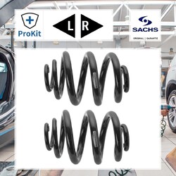 2x ORIGINAL® Sachs Fahrwerksfeder Hinten VW Multivan V , Transporter V Bus