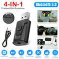 4-in-1 Bluetooth 5.0 Wireless USB Aux Audio Transmitter AdapterSender Empfänger