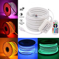 1-100m Neon LED Stripe RGB Wasserdicht Leiste Streifen Band Leuchte Lichterkette