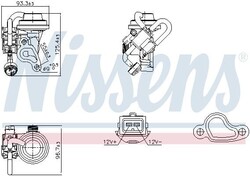 NISSENS 98344 AGR-Ventil passend für MERCEDES-BENZ E-Klasse Limousine (W211)