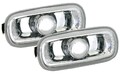 Seitenblinker Set für Audi A3 8P A4 8E B7 A6 4F in Klarglas Chrom Blinker Paar