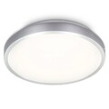 LED Deckenleuchte Wandlampe Silber/Titan rund Ø29cm 12W 1200lm warmweiß 3000K