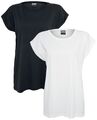 Urban Classics Ladies Extended Shoulder Tee Double Pack Frauen T-Shirt