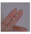2x Ohrstecker  Ohrringe Gold Modeschmuck  Damen  Ohrring Zirkon