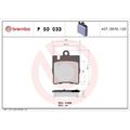 P 50 033 BREMBO Bremsbelagsatz, Scheibenbremse PRIME LINE