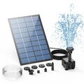 2.5W Solarpumpe Solar Springbrunnen Fontäne Gartenbrunnen Teichpumpe Wasserspiel
