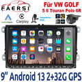 Android 13 Autoradio DAB+ Carplay GPS Navi Kamera Für VW GOLF 5 6 Touran Polo 6R