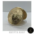 Bitcoin Gold Krypto BTC Münze Physisch Sammler Geschenk NEU 