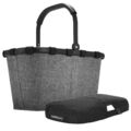 Reisenthel carrybag frame Einkaufskorb twist silver + cover black Picknickkorb