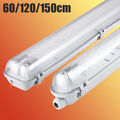 LED Feuchtraumleuchte Röhren Deckenleuchte Werkstatt Garage Lampe 60/120/150cm