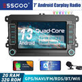 7" Autoradio 32G Carplay Android 13 RDS GPS NAV Für VW GOLF 5 6 PASSAT B6 Touran