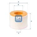 UFI (27.A54.00) Luftfilter für AUDI