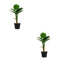  2 Count Bonsai Baum Künstlich. Kunstpflanzen Deko Simulationspflanzendekor