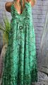 Aniston Kleid Sommerkleid Chiffon grün gemustert Gr. 36 bis 48 (3 237) NEU