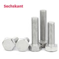 Feingewinde Sechskant Schrauben Edelstahl A2 Vollgewindeschrauben M6 M8 M10 M12