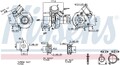 TURBOLADER NISSENS 93627 FÜR RENAULT LAGUNA 3 GRANDTOUR KT0/1