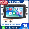 DAB+ Android 14 Autoradio Carplay GPS Navi Kam für Renault Dacia Duster Sandero