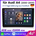 4+64GB Autoradio Carplay Für Audi A4 8E 8H B6 B7 2000-09 Android 14 GPS Navi SWC