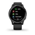 GARMIN VENU Black Smartwatch Amoled Display Fitnesstracker Bluetooth TOP Zustand