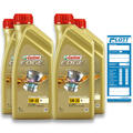 4x 1 Liter Castrol Motorenöl Edge Fluid Titanium 5W-30 M Motoröl Oil Öl 15BF68